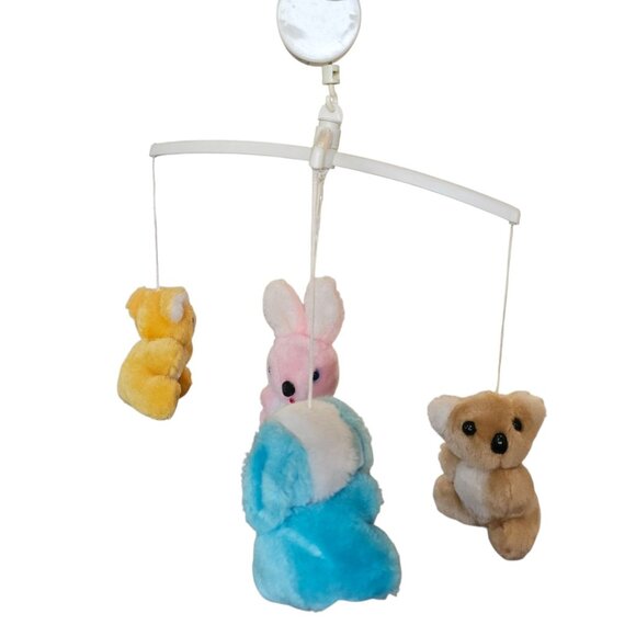 VTG Stuffed Animal Plush Musical Baby Mobile For Crib Nursery Originals Inc - Picture 2 of 10